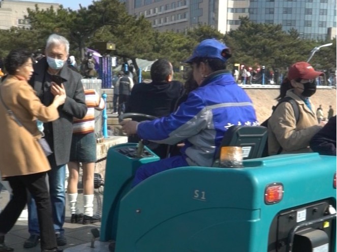 我們是懂棧橋景區清潔的（一）